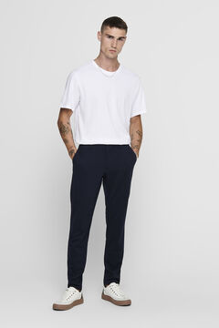 Only & Sons Pantal&oacute;n chino tejido comfy azul