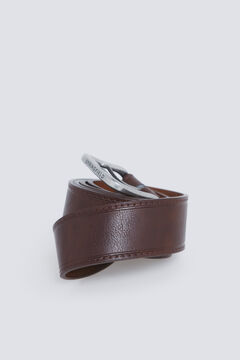 Springfield Cinto efeito pele pespontos