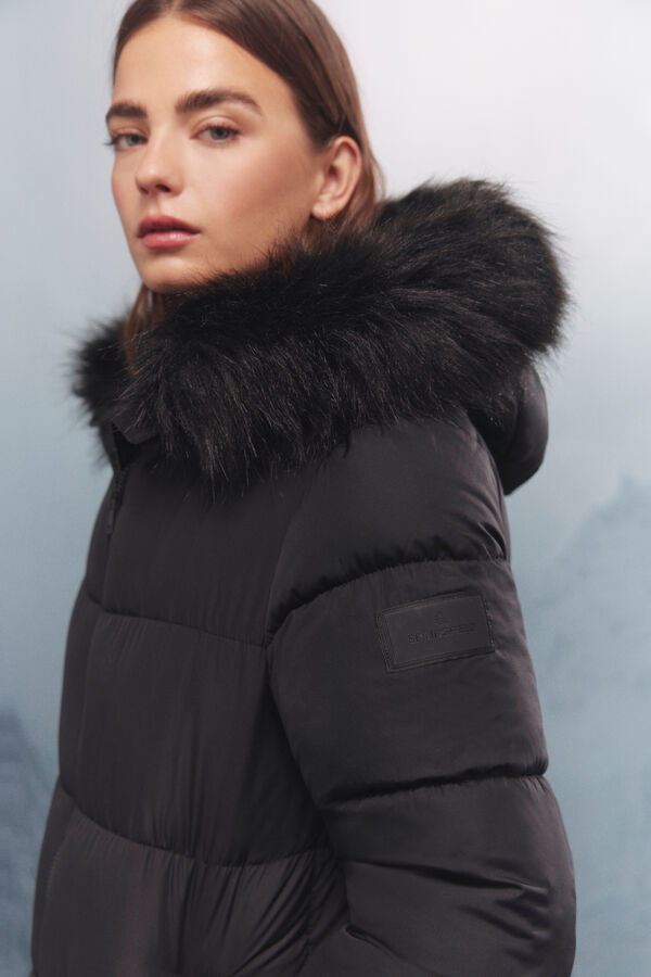 Springfield Thermolite puffer long coat black