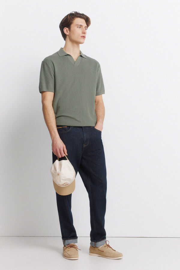 Springfield Link structure polo shirt green