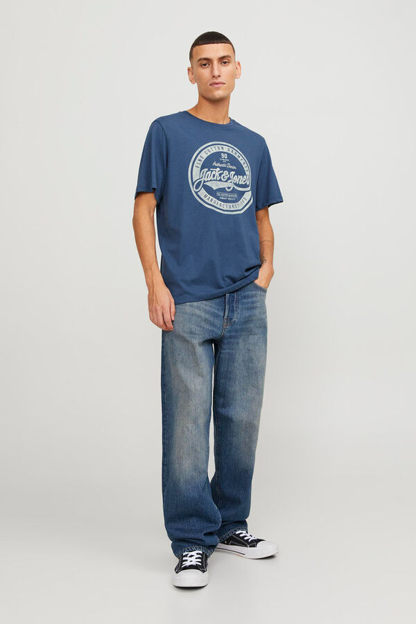 Springfield T-Shirt Standard Fit blau