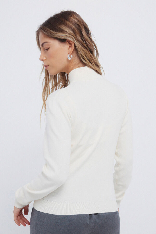 Springfield Zip fastening cardigan mink