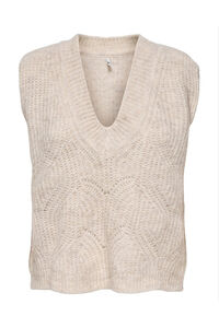 Only Strukturierte Weste mit V-Ausschnitt, spitz zulaufend Ausschnitt