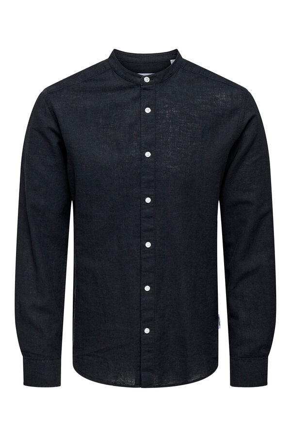 Only & Sons Long sleeve shirt black