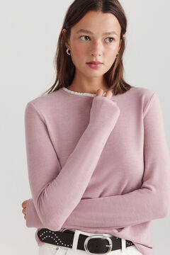 Springfield Long sleeve pleated T-shirt