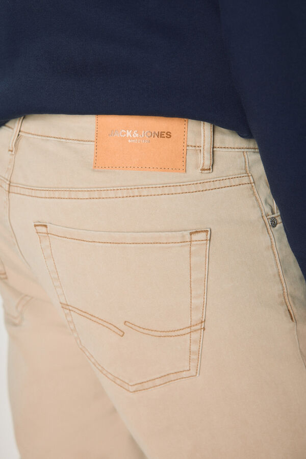 Jack & Jones Cotton slim trousers grey