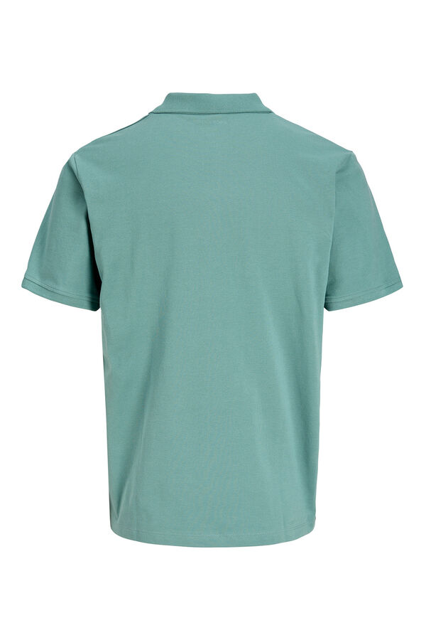 Jack & Jones PLUS Basic short sleeve polo shirt blue