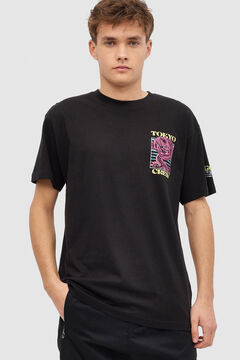 Springfield T-shirt estampado Japo preto