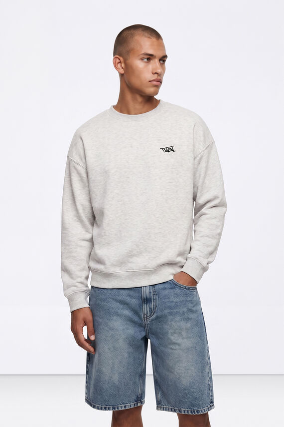 Sudadera básica cuello redondo
