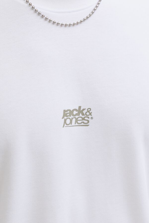 Jack & Jones Logo regular fit T-shirt white