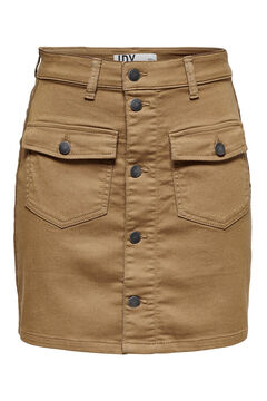 Springfield Short skirt with buttons gray