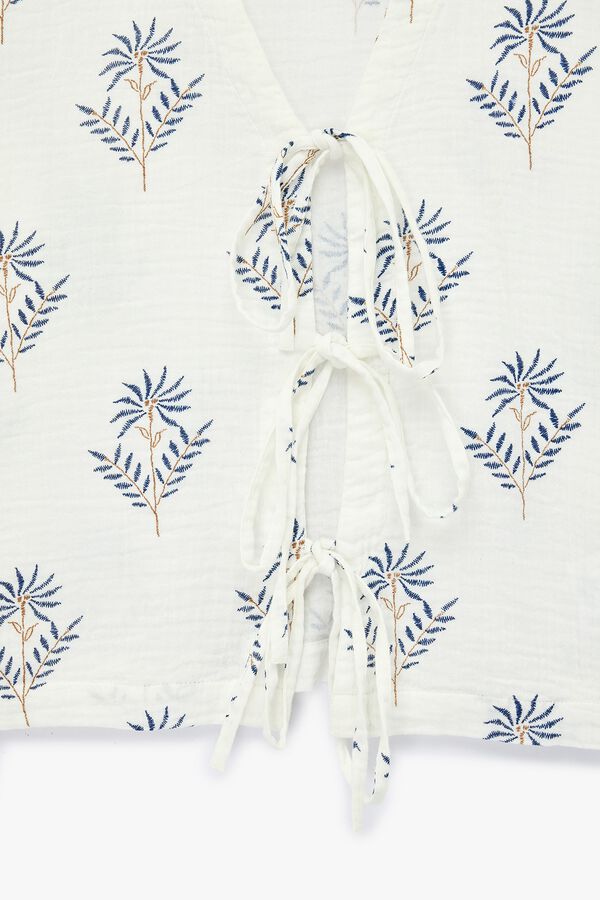 Koton Tie-neck blouse blue