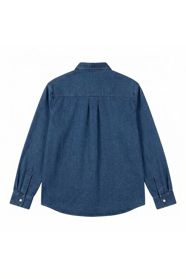 Balmohk Denim classic collar shirt blue