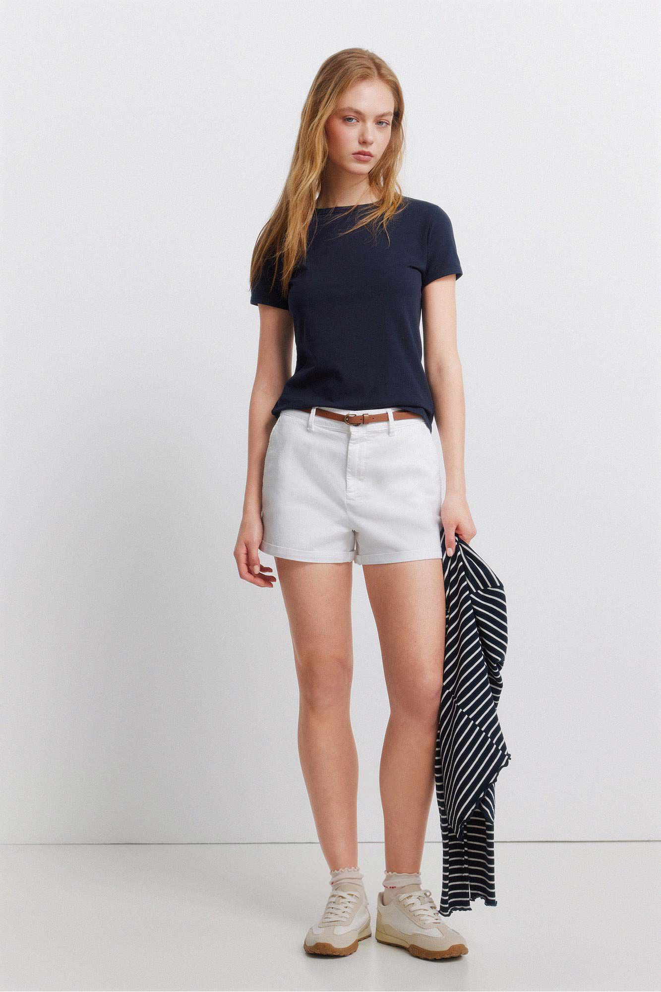 Springfield Kratke chino pantalone od pamuka