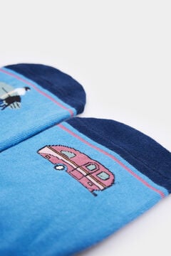 Springfield Invisible Surfer socks bluish