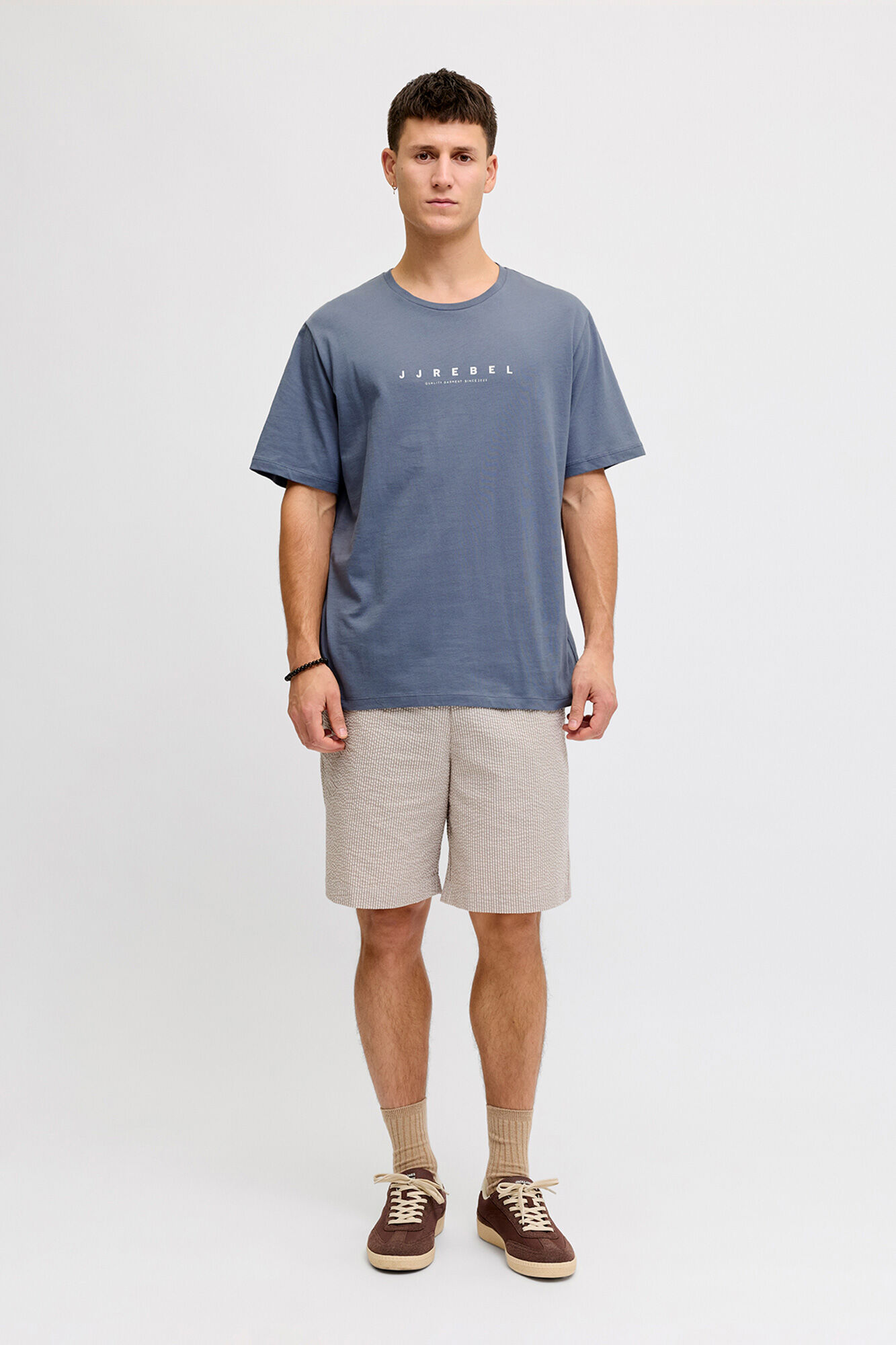 JJ REBEL Camiseta b&aacute;sica de manga curta com logo