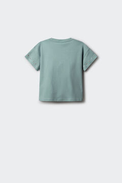 Springfield Kids T-shirt manga curta com tachas para menina