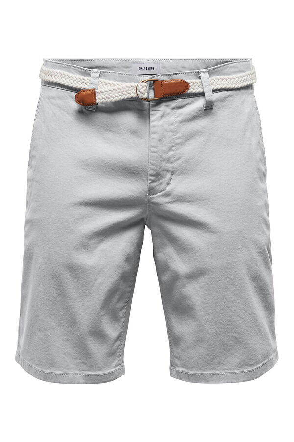 Springfield Bermuda shorts with belt grey
