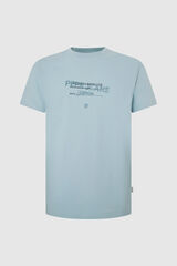 Springfield Printed T-shirt svetloplava