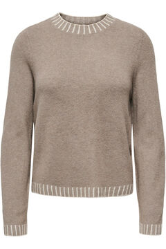 Only Costura contrastante em camisola