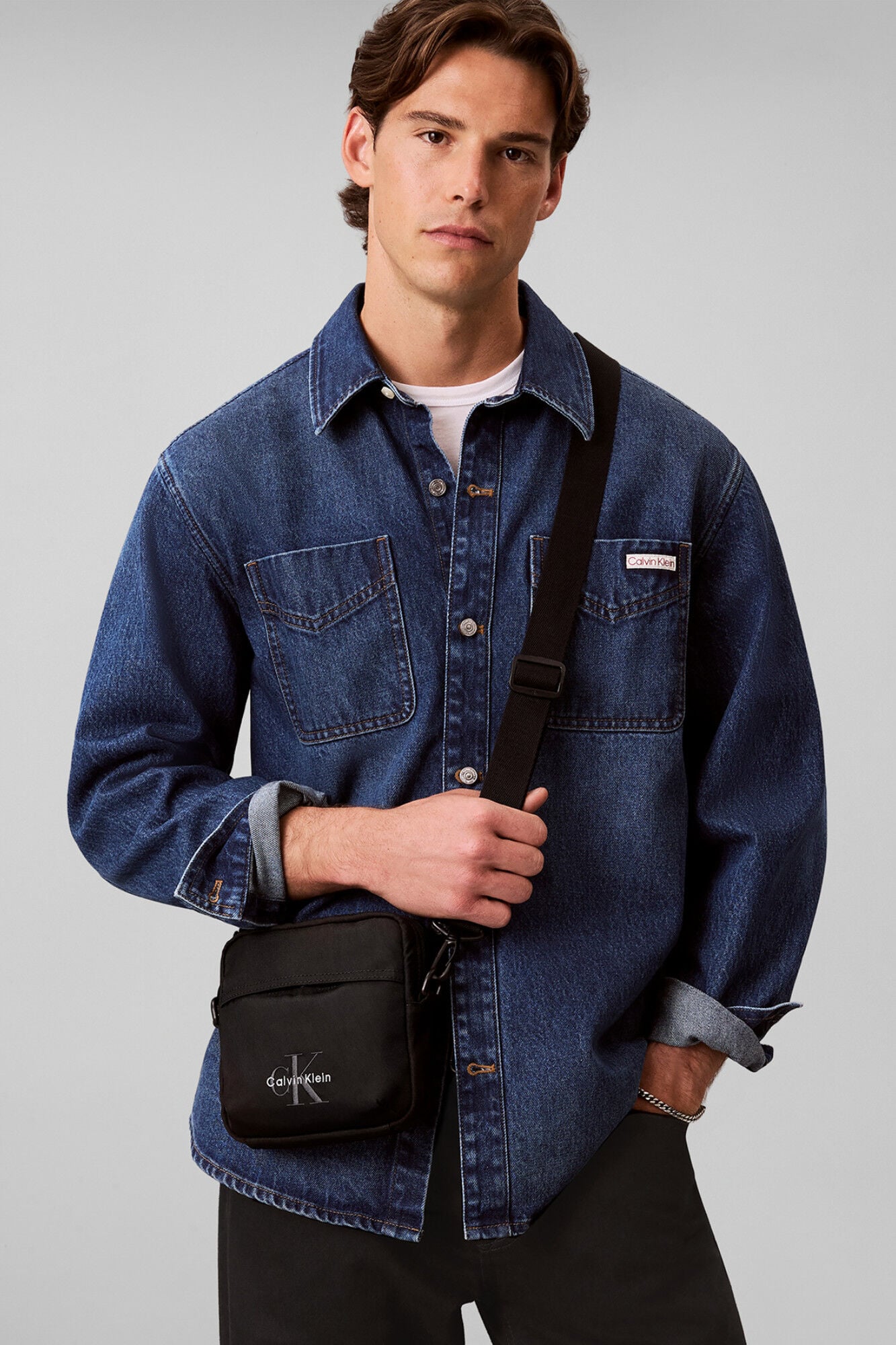 CK Jeans Bandolera de nylon