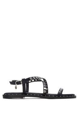 Sandalia tiras tachas