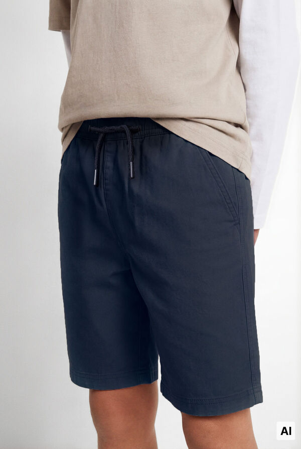 Springfield Kids Boy's poplin Bermuda shorts blue