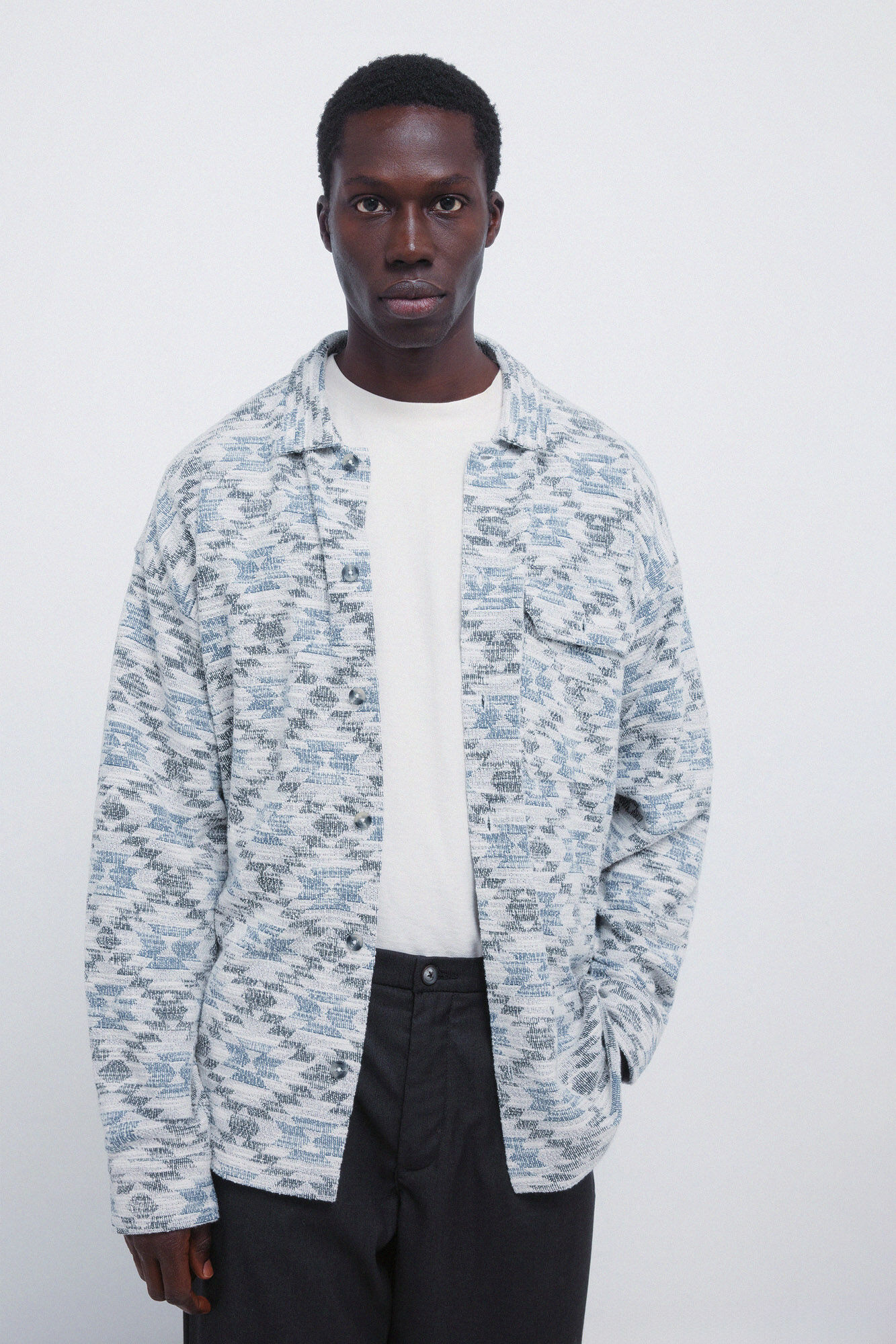 Springfield Ethnic jacquard shirt