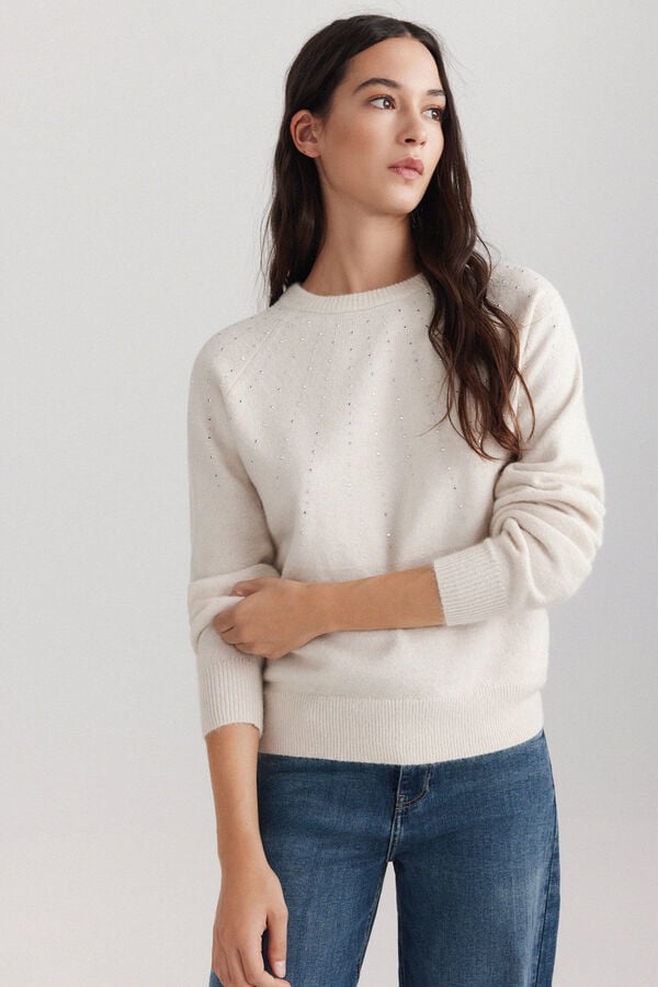 Springfield Basic shiny bead jumper white