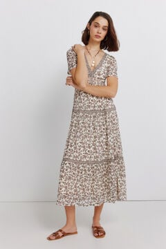 Springfield Border print midi dress
