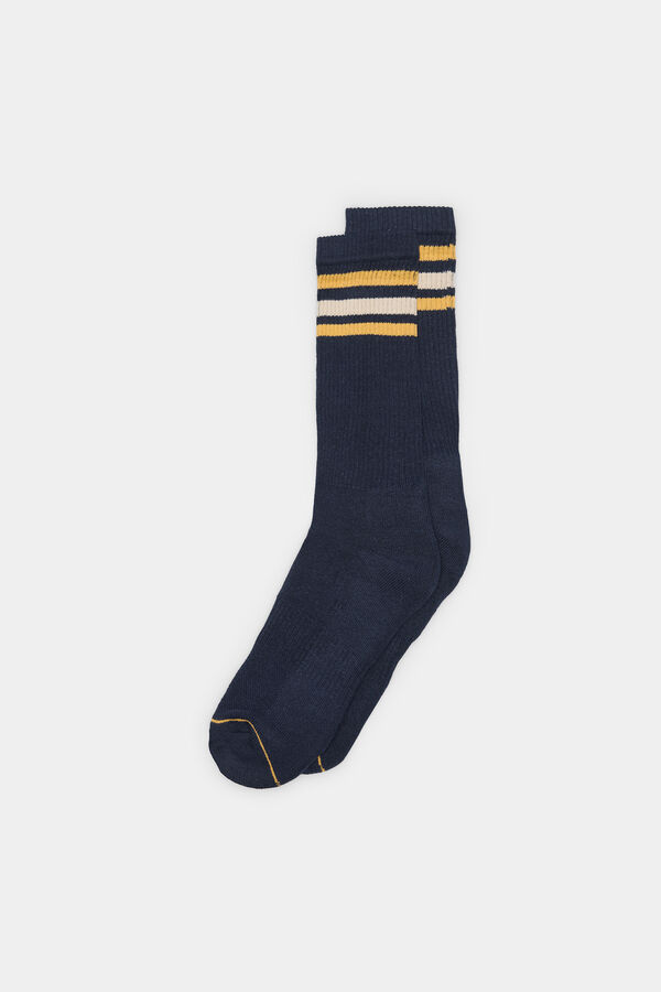 Springfield Ribbed sports socks blue