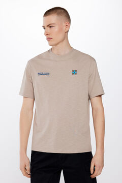 Springfield Roots patch T-shirt grey