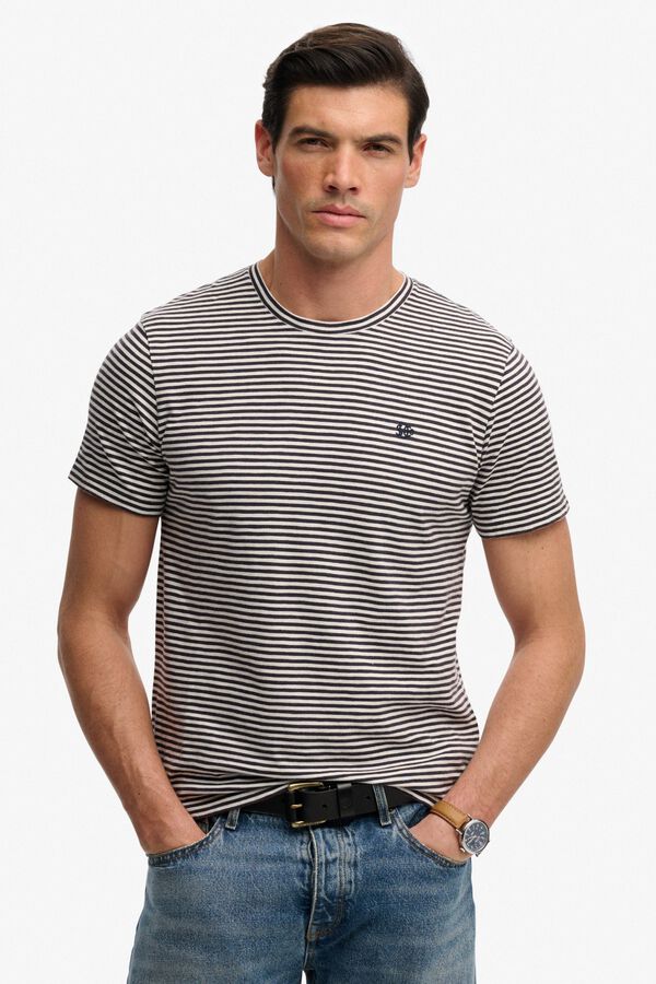 Superdry Striped short sleeve T-shirt printed