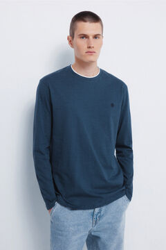 Springfield long sleeve double micro-stripe T-shirt