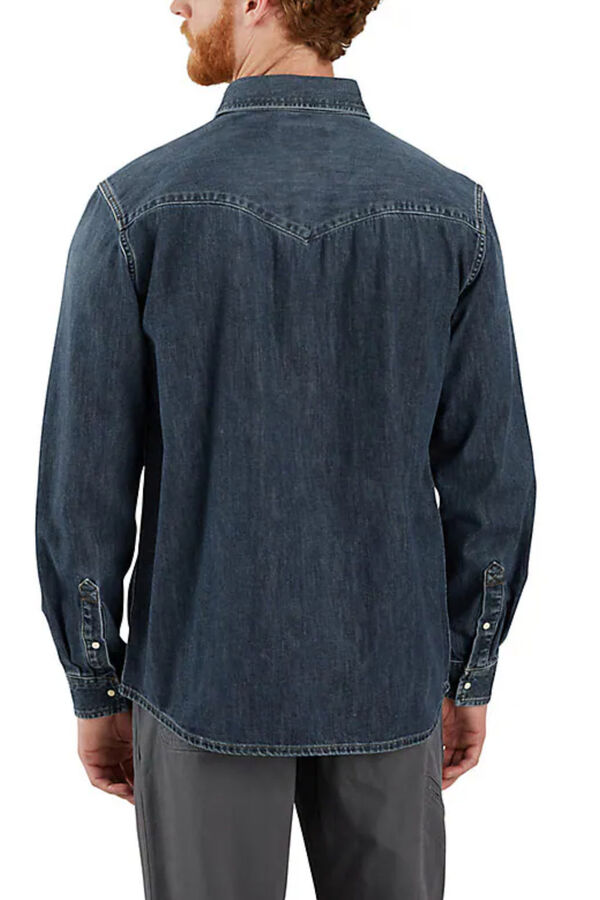 Carhartt Denim shirt with pockets blue