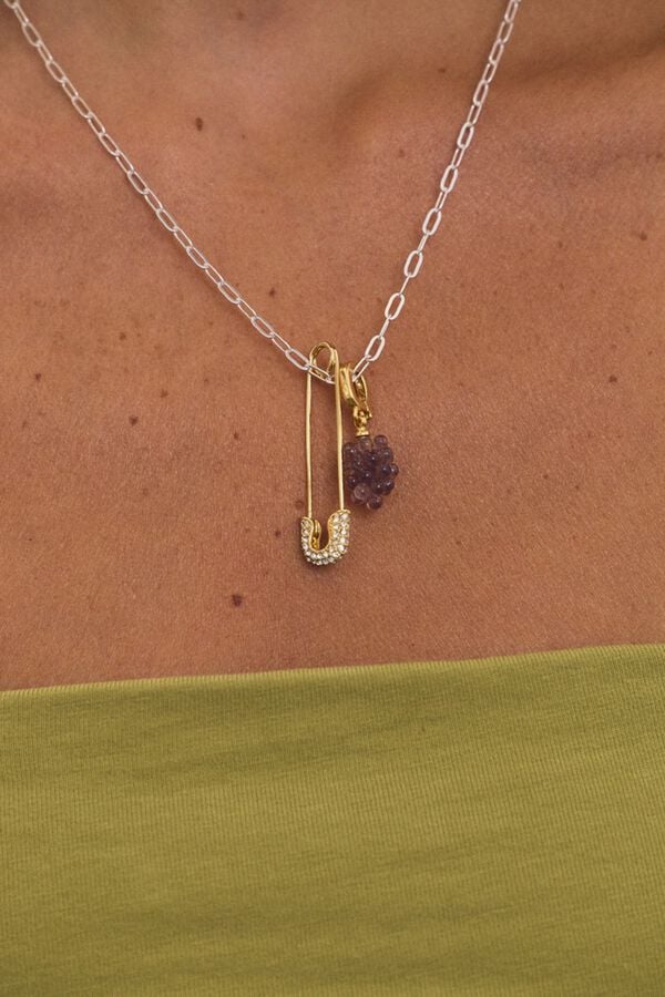 Macabla Purple grape charm jaune