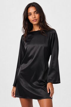Pieces Vestido curto com mangas em sino
