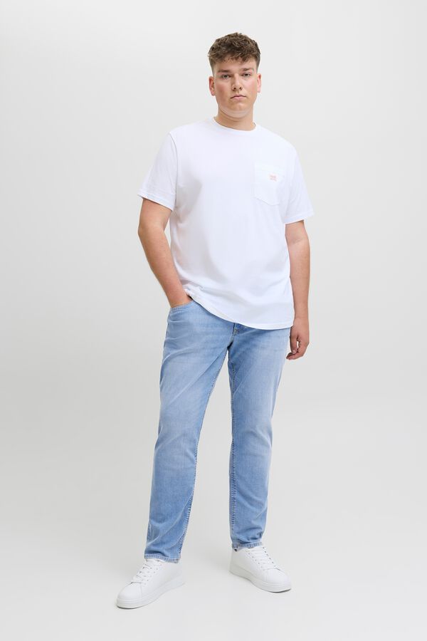 Jack & Jones PLUS Vaquero slim cinco bolsillos azul
