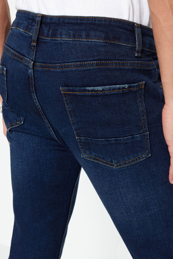 Trendyol Pantal&oacute;n vaquero ajustado azul