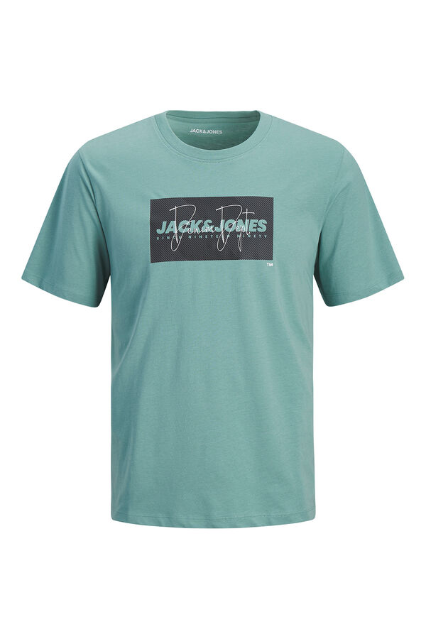 Jack & Jones PLUS Short-sleeved logo T-shirt blue