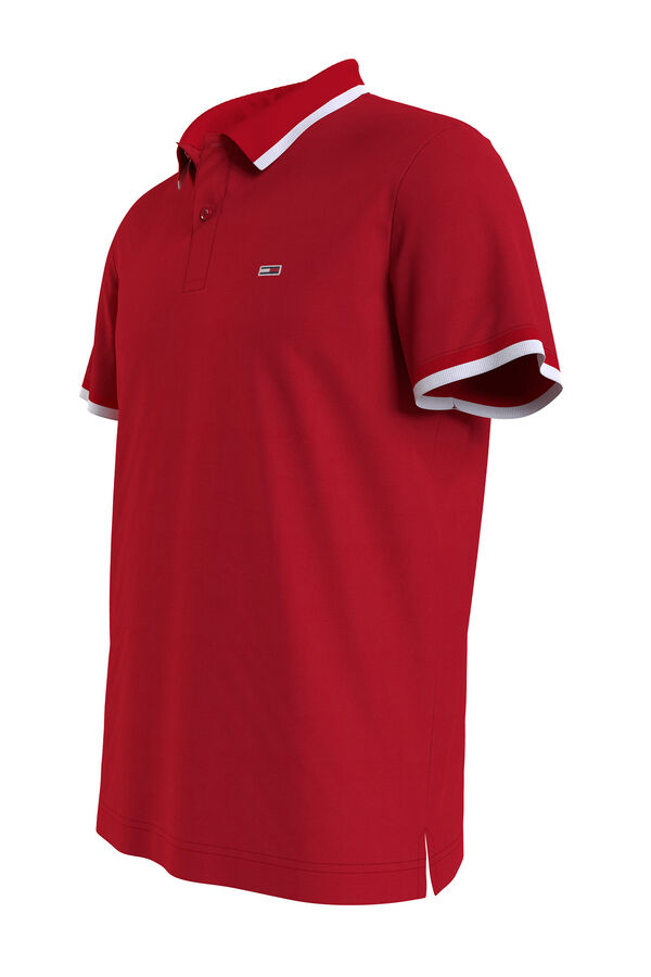 Springfield Men's Tommy Jeans polo shirt royal red