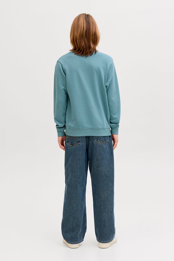 Jack & Jones Junior Square logo sweatshirt blue