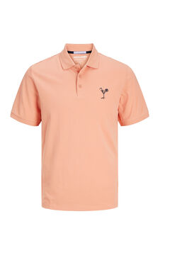 Springfield Polo shirt with print detail pink