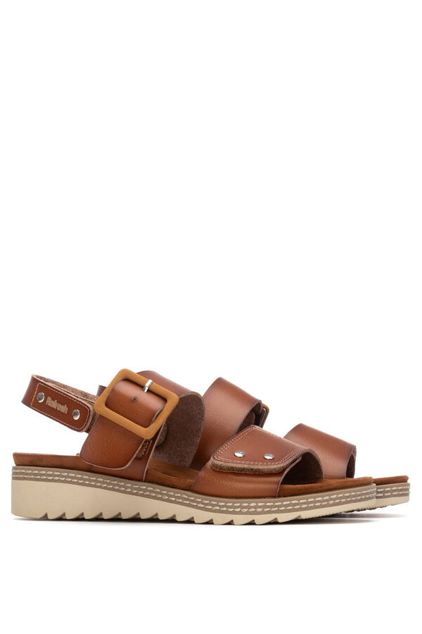 Refresh Double-strap sandals nude