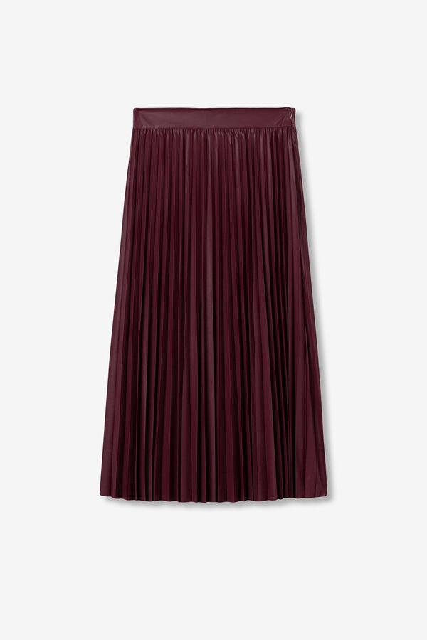 Tiffosi Pleated Midi Skirt printed