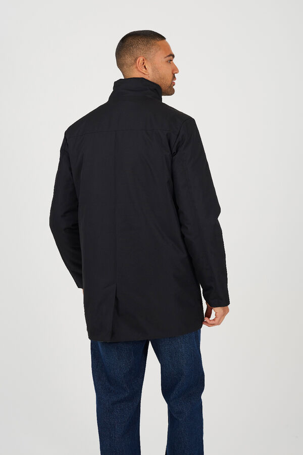 Brave Soul Abrigo con doble capa negro