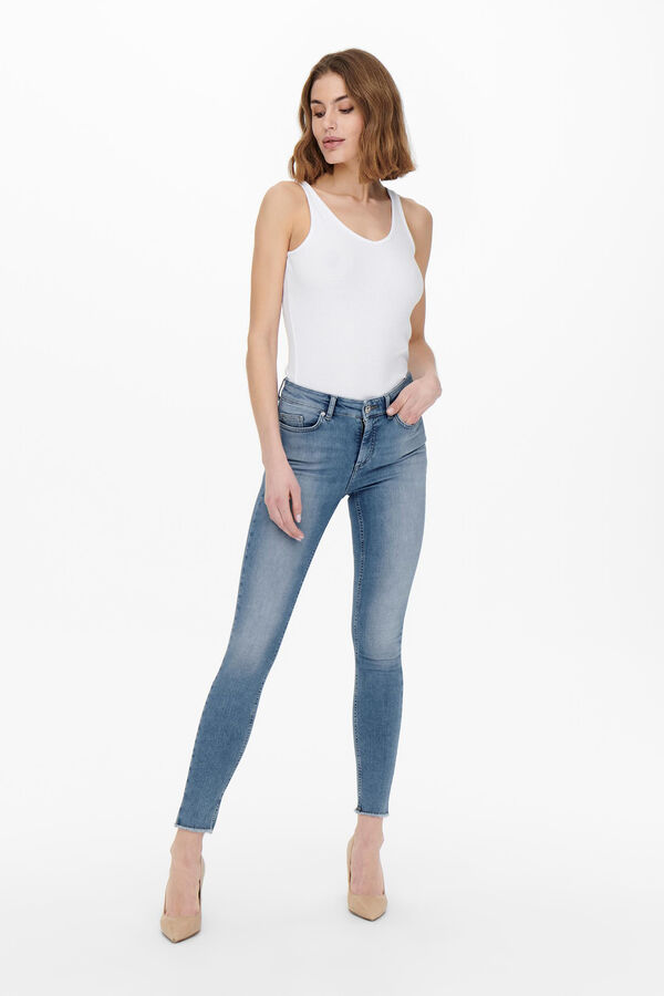 Springfield Jeans skinny cintura media azul claro
