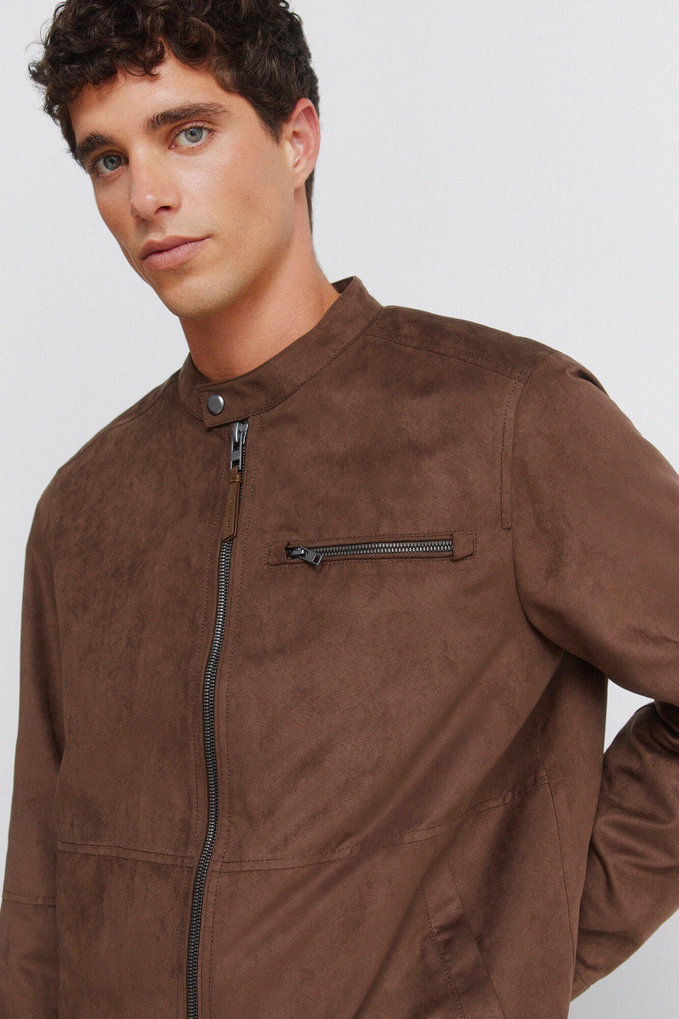 Springfield Suede-effect jacket