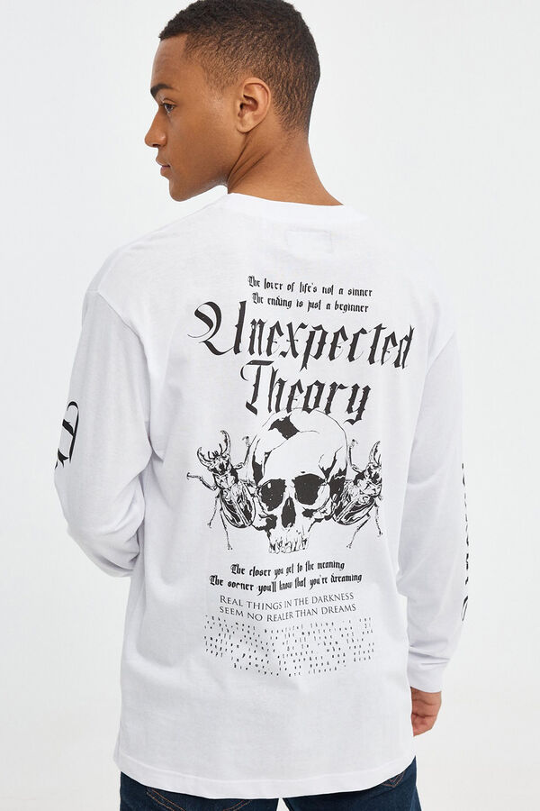 Inside T-Shirt Print Weiß