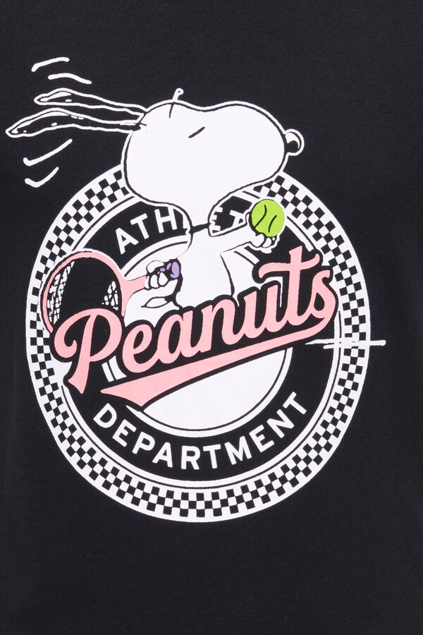 Only Girls Camiseta de manga corta con estampado frontal negro